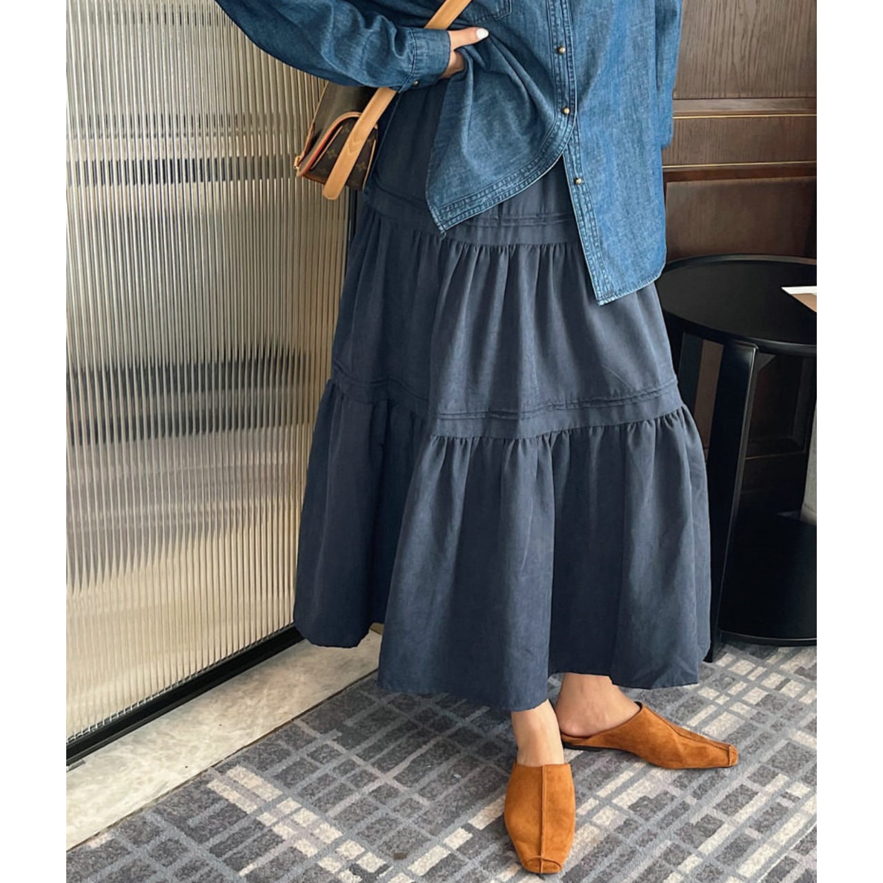 Tiered Flare Skirt W00182