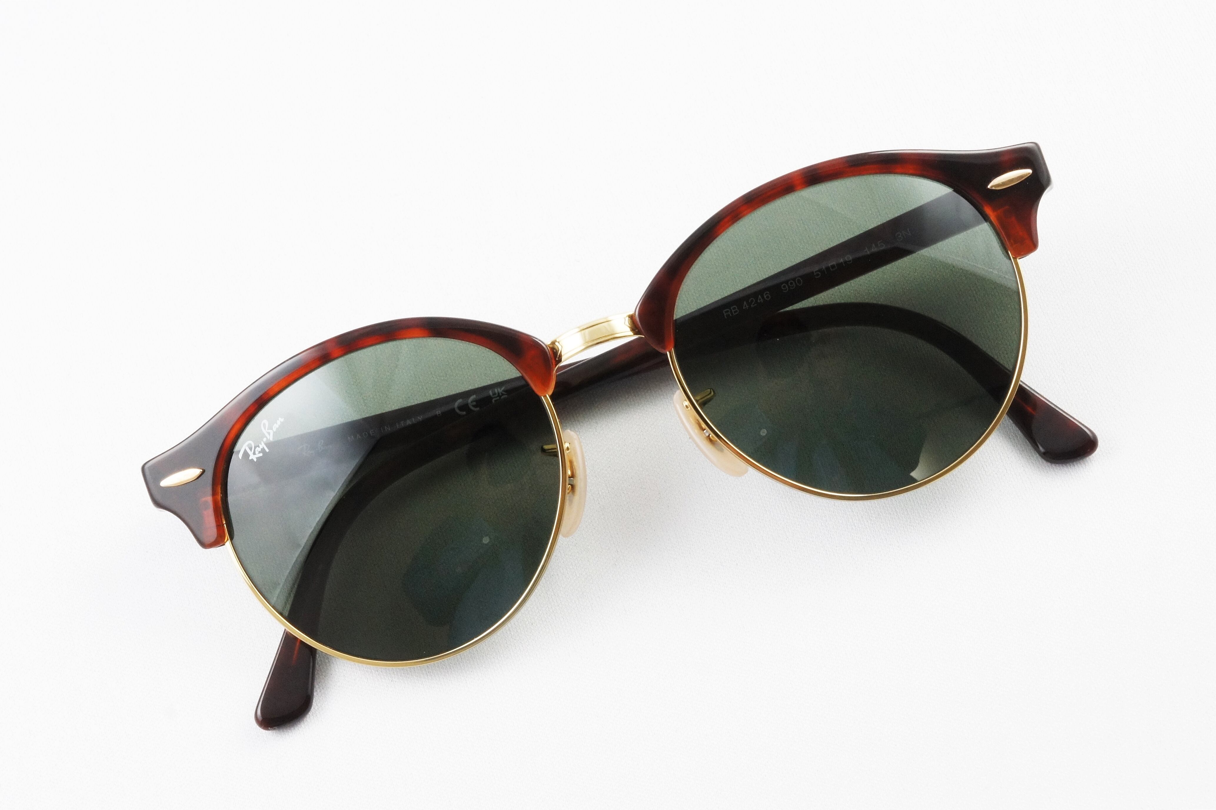 高橋海斗さん着用】Ray-Ban サングラス RB4246 990 51サイズ CLUBROUND