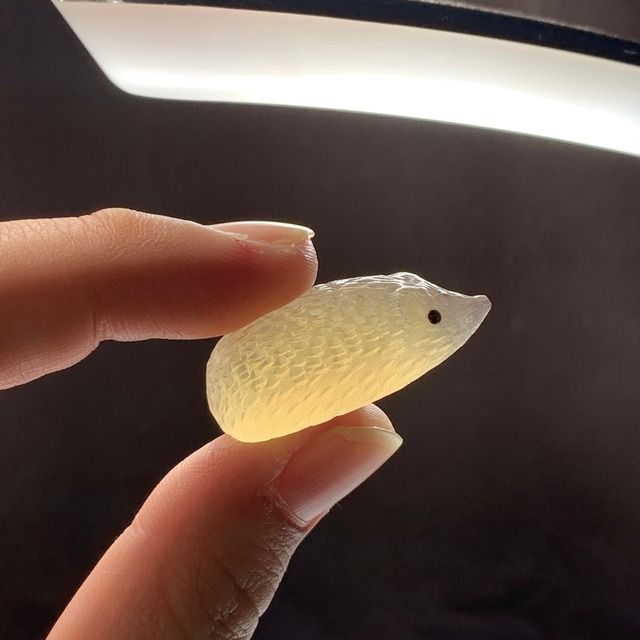 フローライトキノコとハリネズミさん