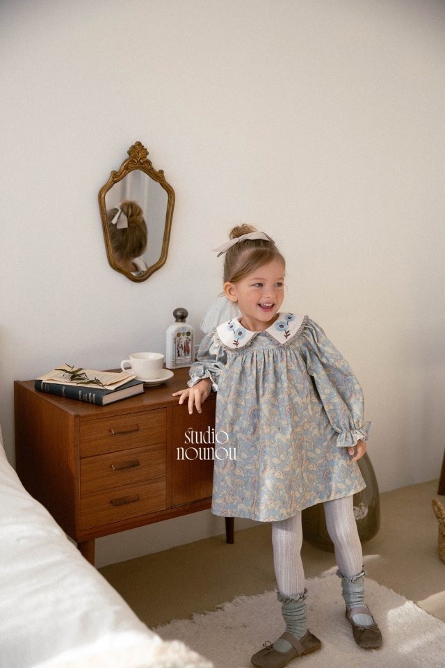 【予約商品】2025 冬 新作 STUDIO NOUNOU スタジオヌヌ 2色展開チャチャワンピース