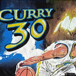 【トップス】男女兼用Stephen curry  vintage ゆったりとしたプリントの長袖Tシャツ 2202281917J