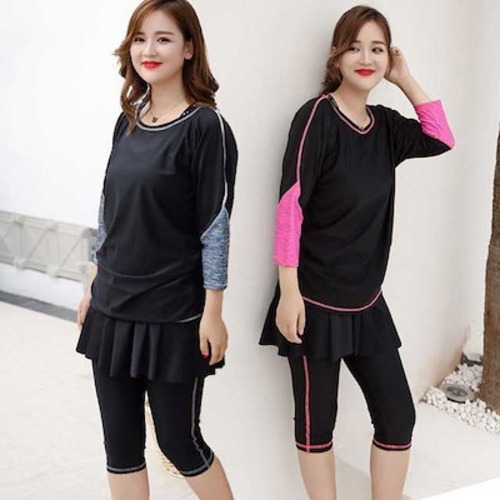 フィットネス 水着 レディース今週の割引は 25% オフです 3点セット 大きいサイズ 3l 4l 5l 6l 7l 体型カバー