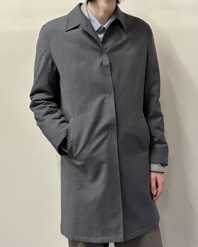 【1998FW PRADA】wool velcro half coat/grey