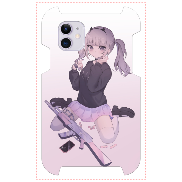 Iphoneケース スマホケース イラスト 可愛い女の子 エモい おしゃれ服 病みかわいい メンヘラ ヤンデレ Iphone13 12 11 Aquos Xperia Galaxy Oppo Basio Android アンドロイド ケース おすすめ 個性的 ツインテール ミニスカート プリッツスカート 白タイツ 絶対領域 人気