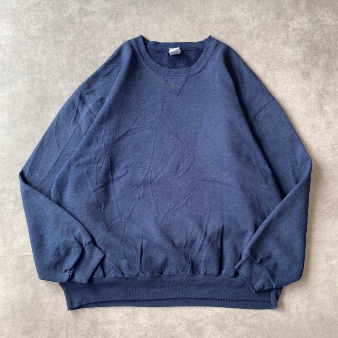 ラッセルアスレチック スウェット 古着 無地 90s 2XL 紺 12586 | fuufu