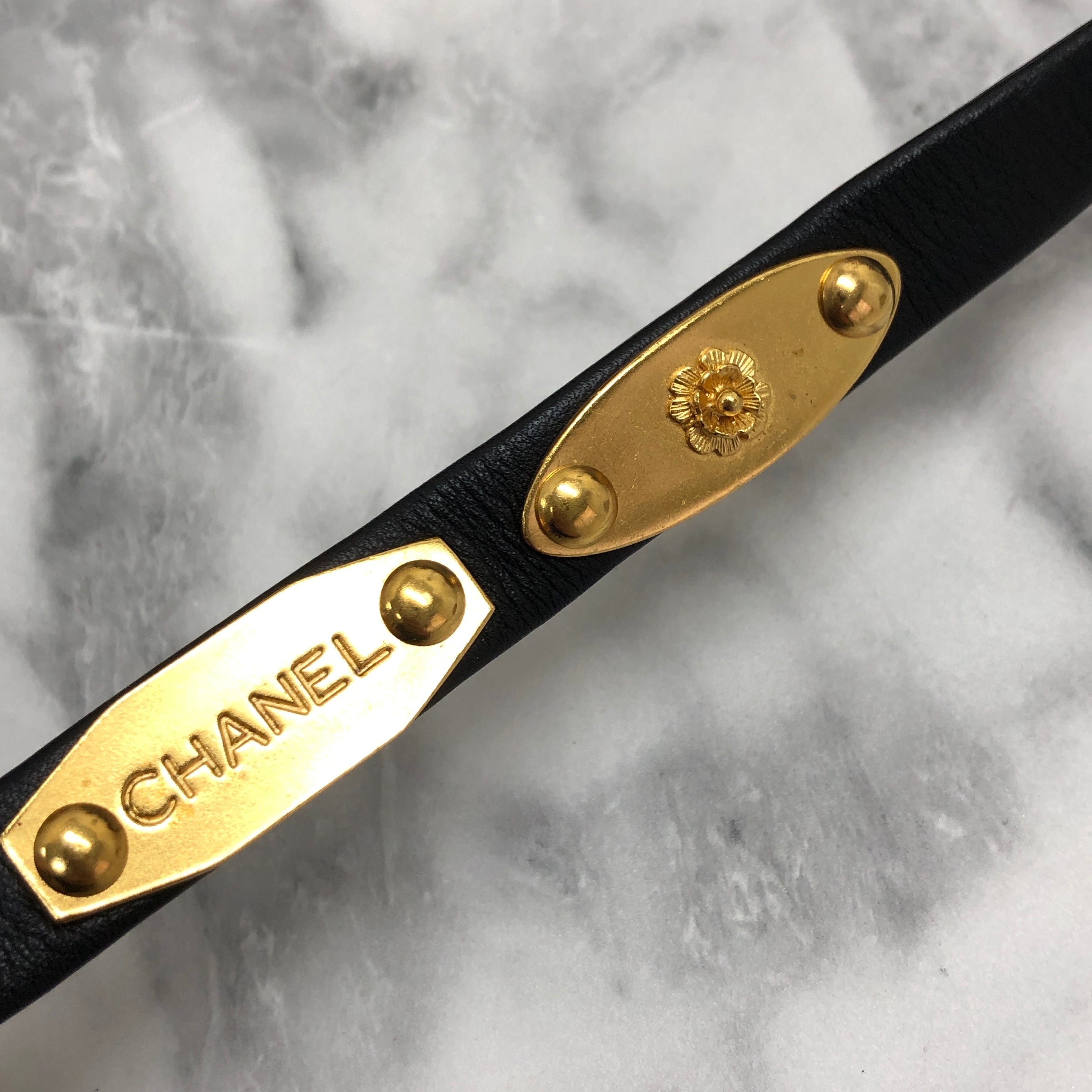 CHANEL シャネル ココマーク マトラッセ カメリア レザー ベルト