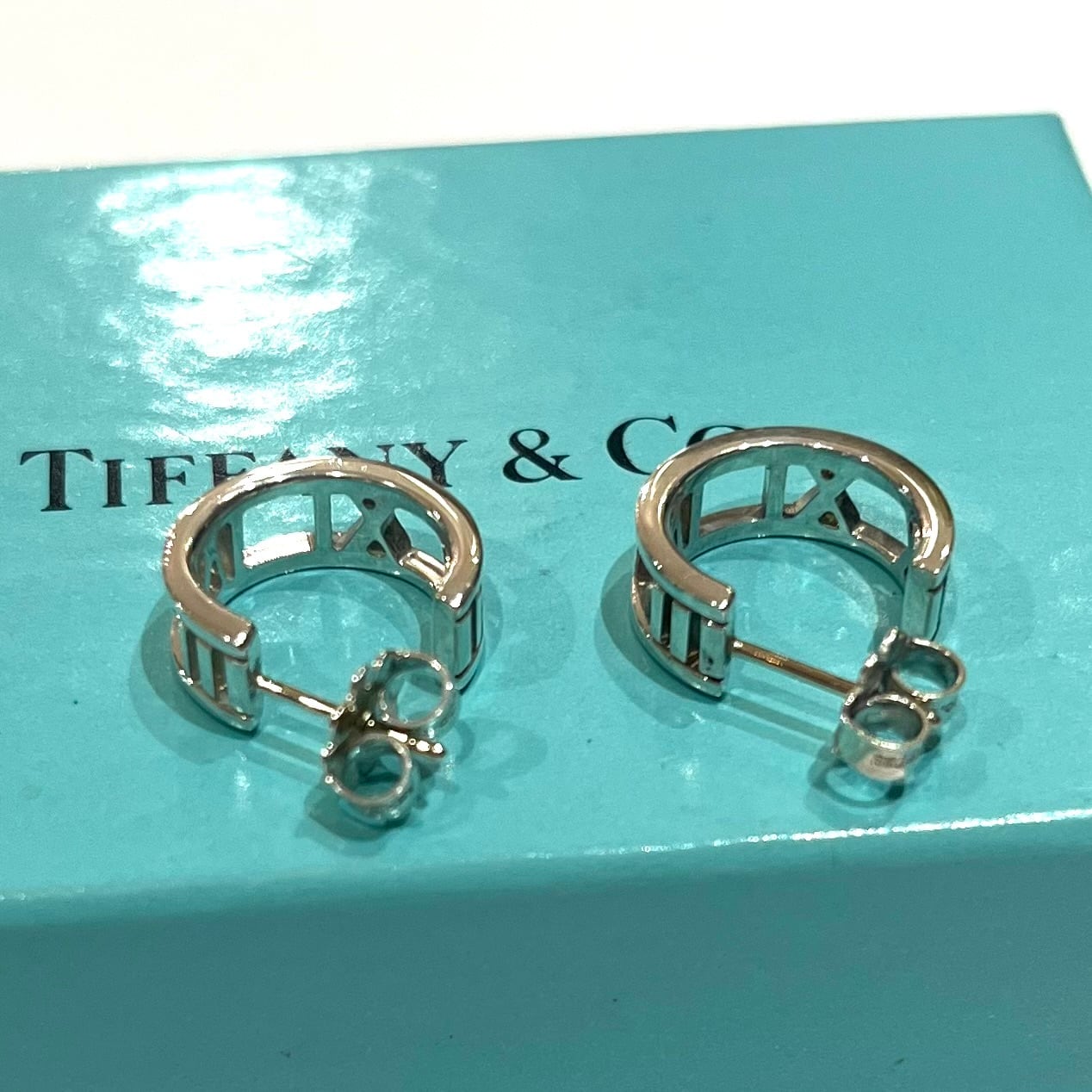 TIFFANY&CO.】ティファニーオープン アトラス ピアス SV925 シルバー