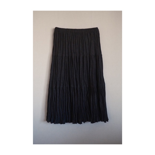 【別注】 Rockmount ティアードスカート ウールフランネル Sp9948（dark grey）