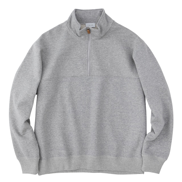 YAAH  STAND ZIP SWEAT (H.GREY)