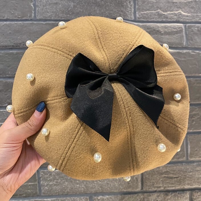 パール リボン ベレー帽 | marimonju ～ ma.rimon_official ～｜個性的