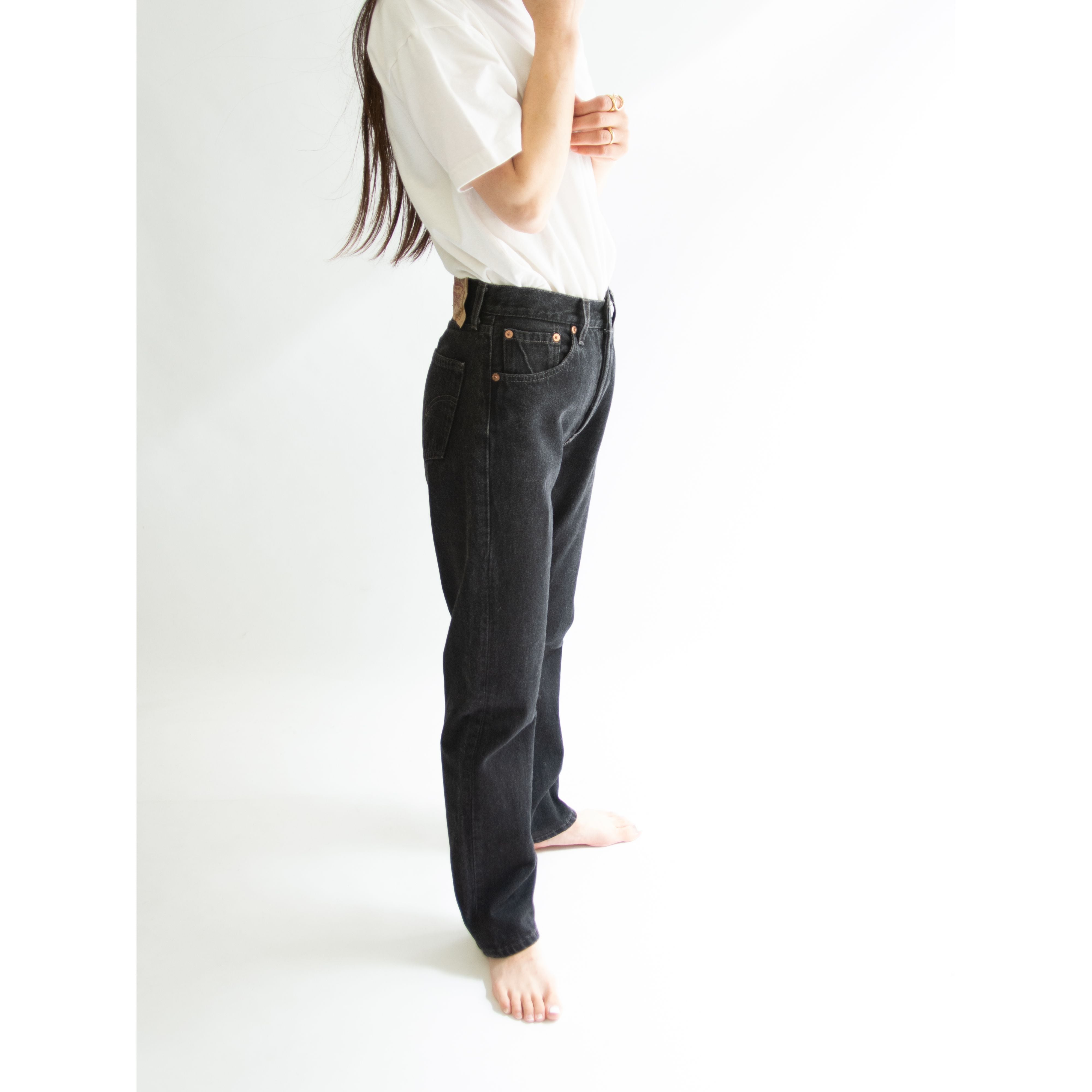 LEVI'S 501】Made in U.S.A. 90's straight black denim pants LEVI'S 501】Made in U.S.A. 90's straight black denim pants