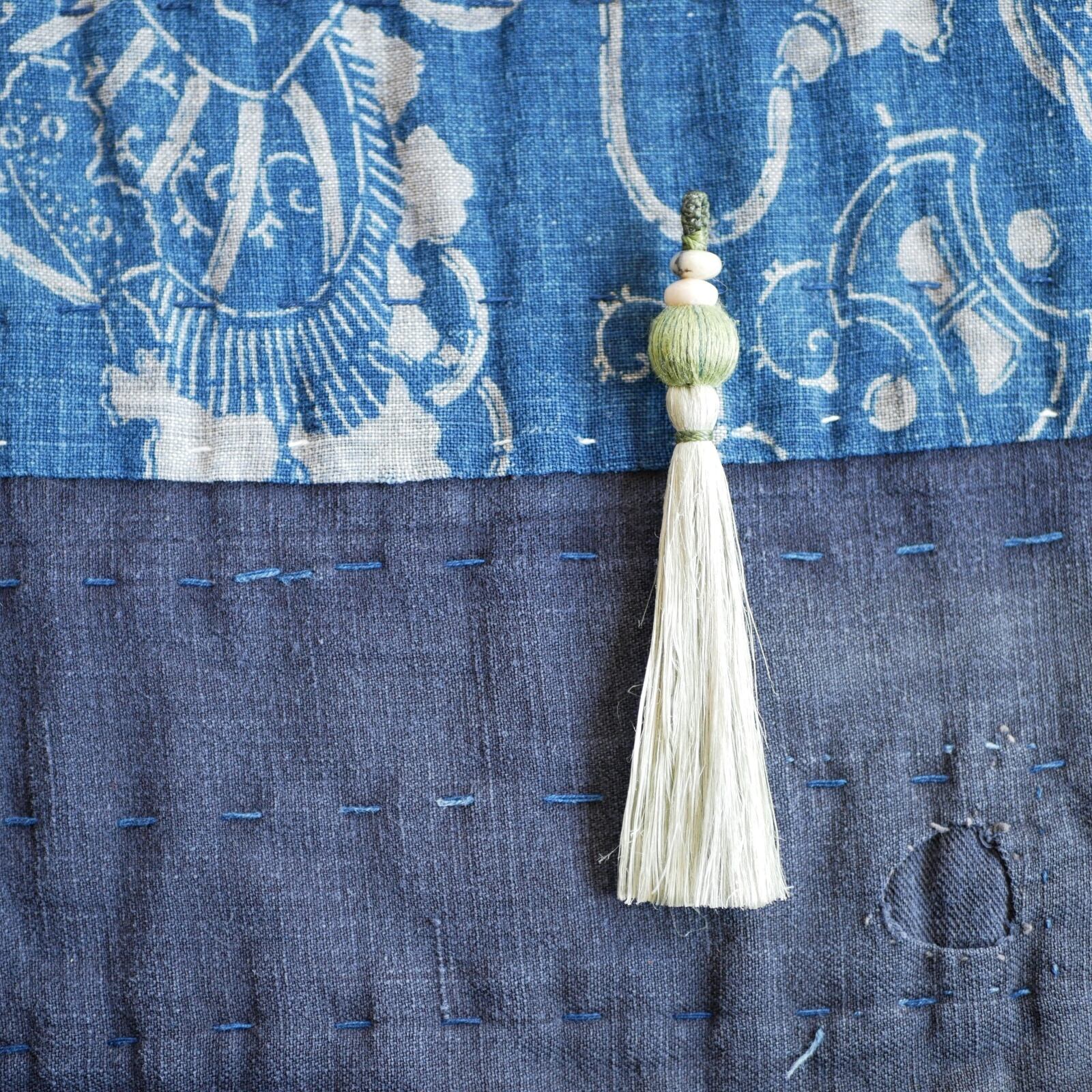 【 コラボ作品 】 桑染精麻×結城紬玉×アフリカンオパール2Wayキーホルダー&ペンダント