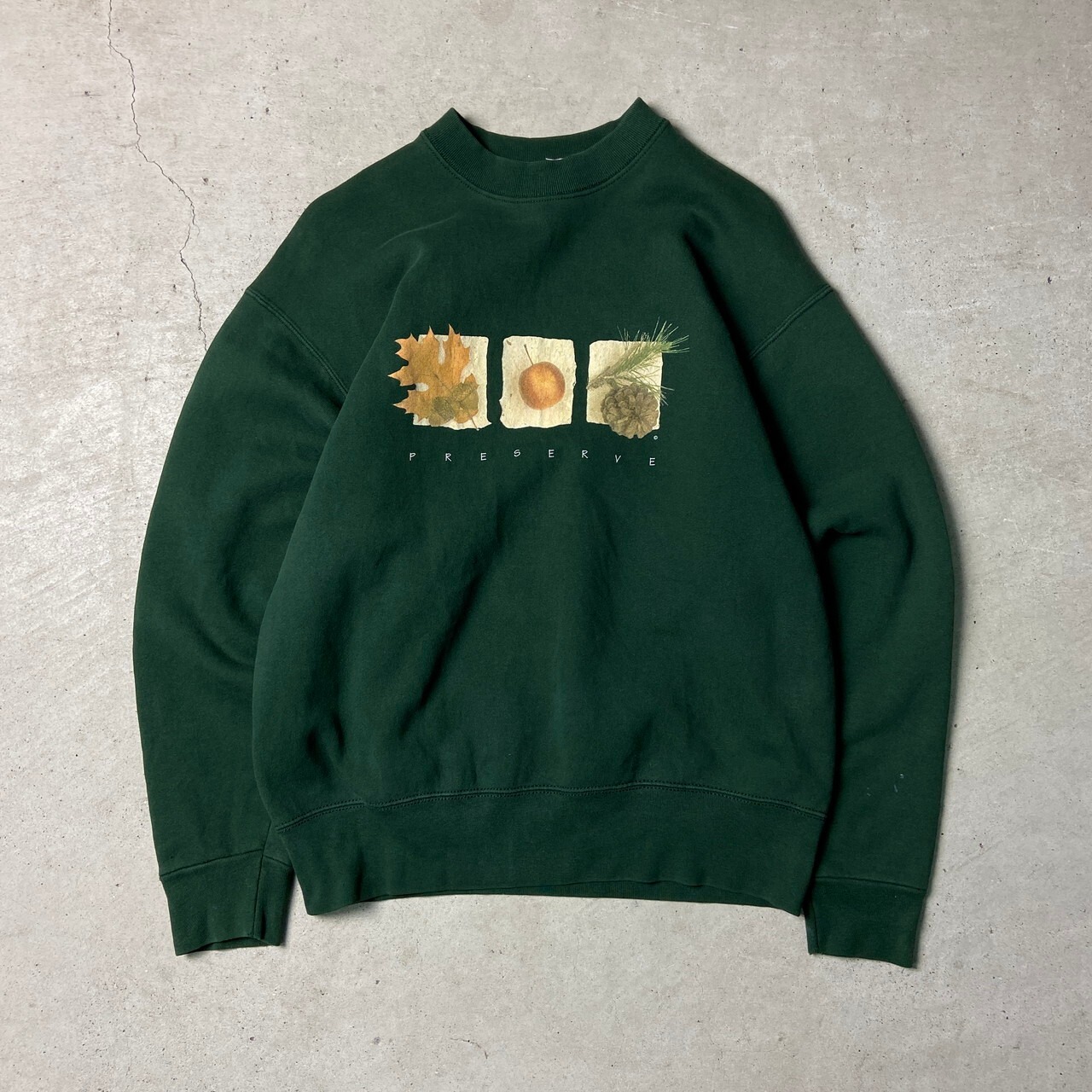 90年代 USA製 MAZE アートプリント スウェットシャツ メンズL 古着 90s 