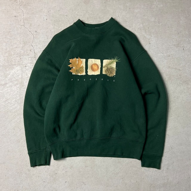 90年代 USA製 MAZE アートプリント スウェットシャツ メンズL 古着 90s 