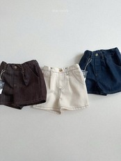 minirobe 26/SS Love jean denim shorts