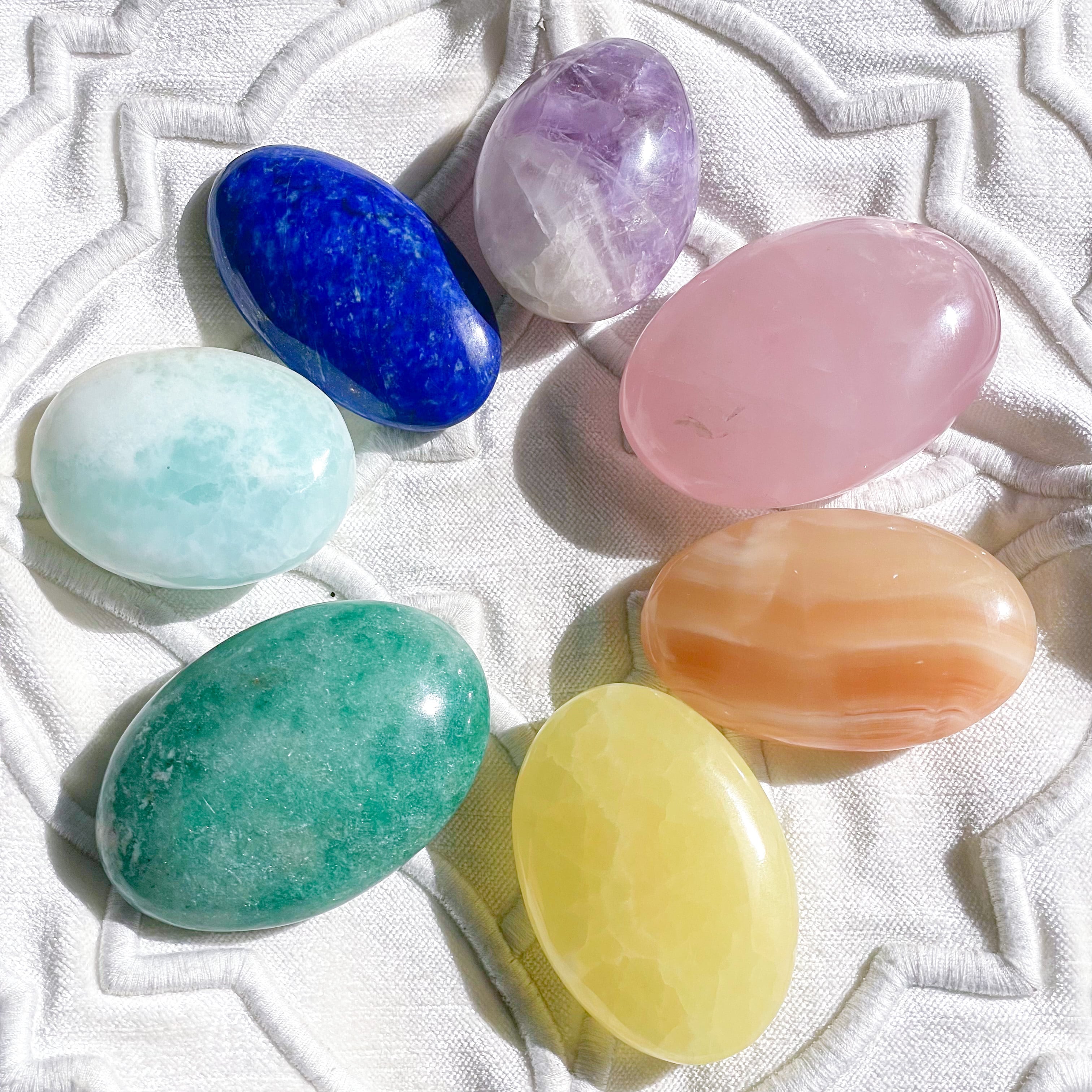 Chakra Palms 4 ✧ チャクラカラーのパームストーンセット | FLUXY