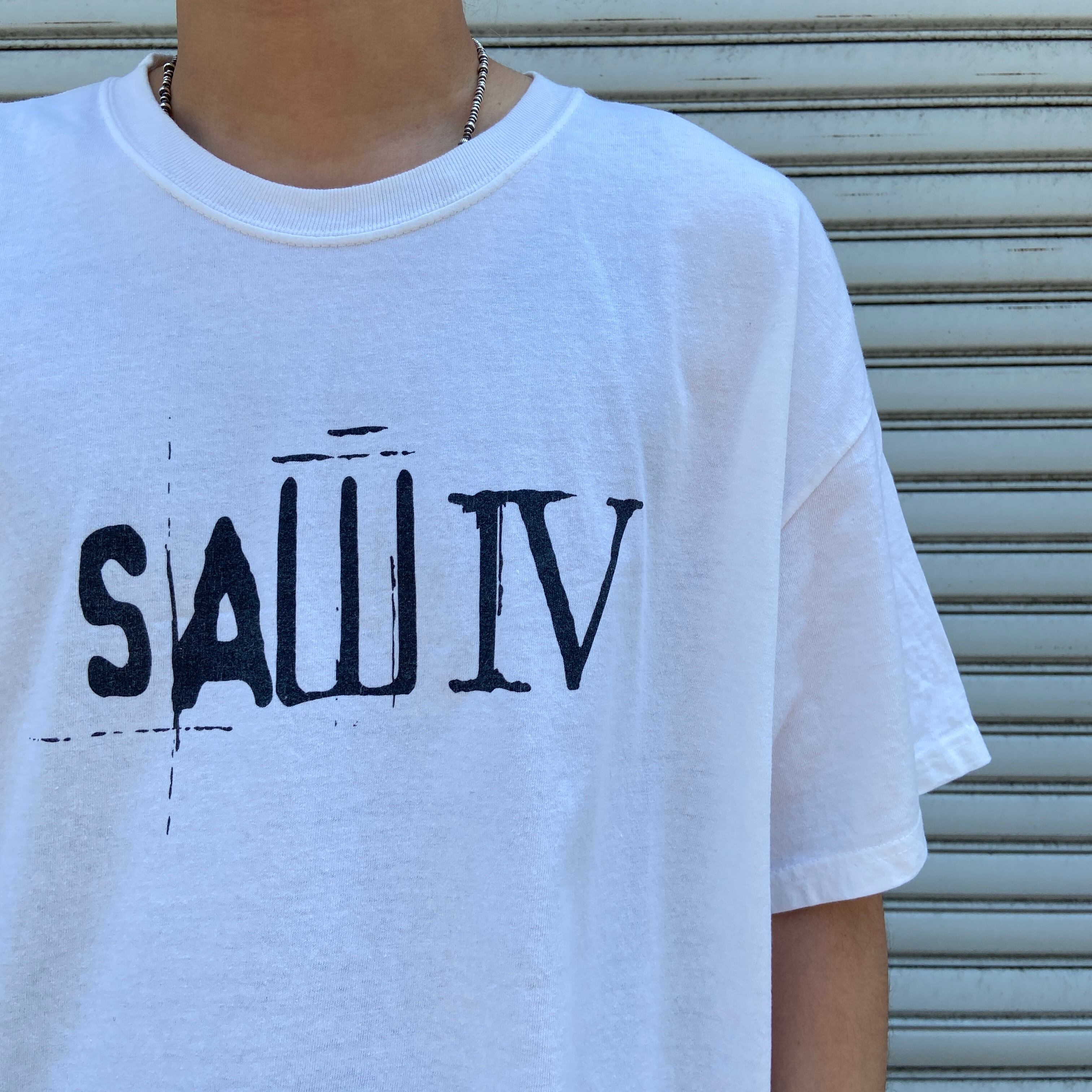 00s SAW Ⅳ ソウ ムービーTシャツ 両面プリント ホワイト XL | 古着屋 Uan