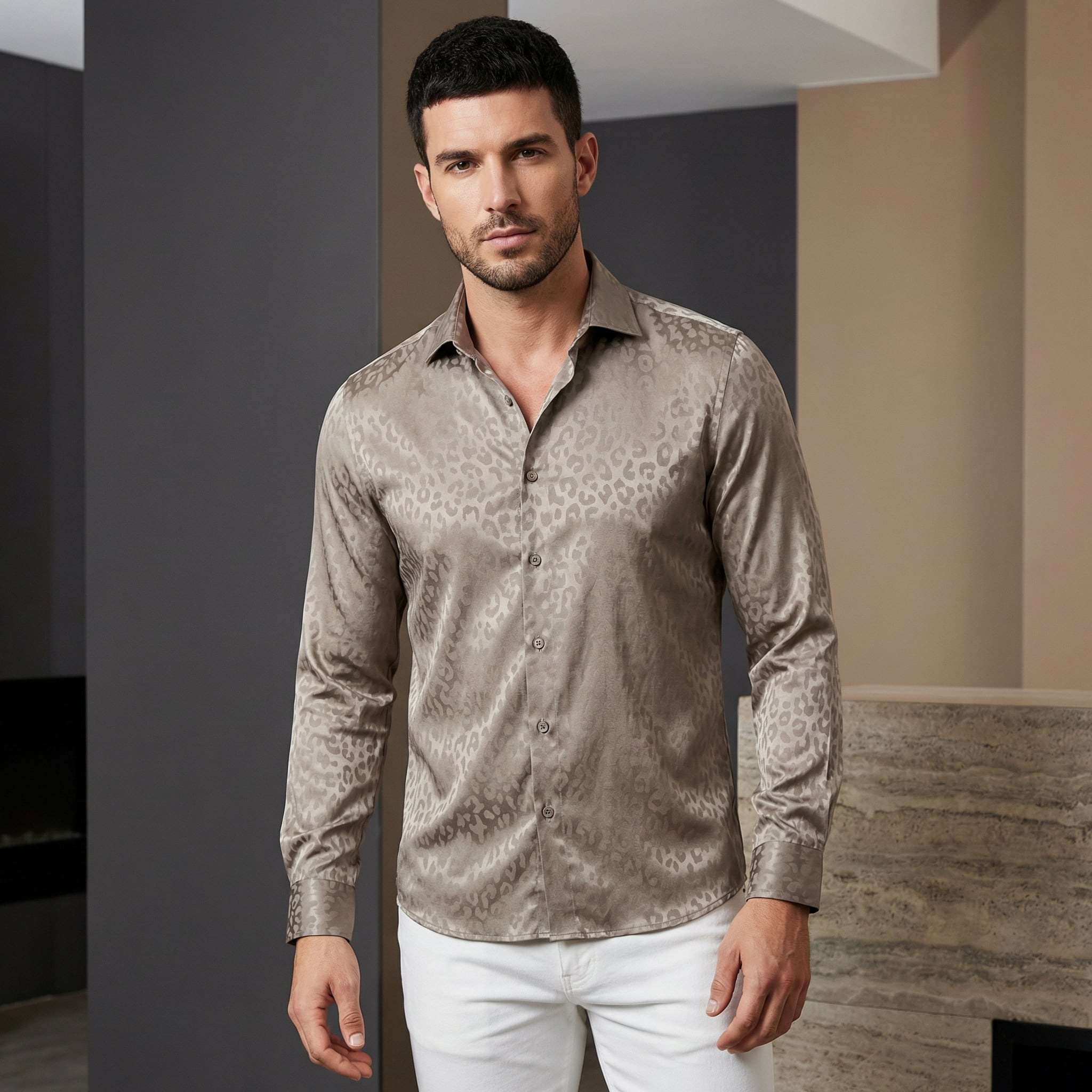 エグゼクティブジャカードシャツ(3color) M0870