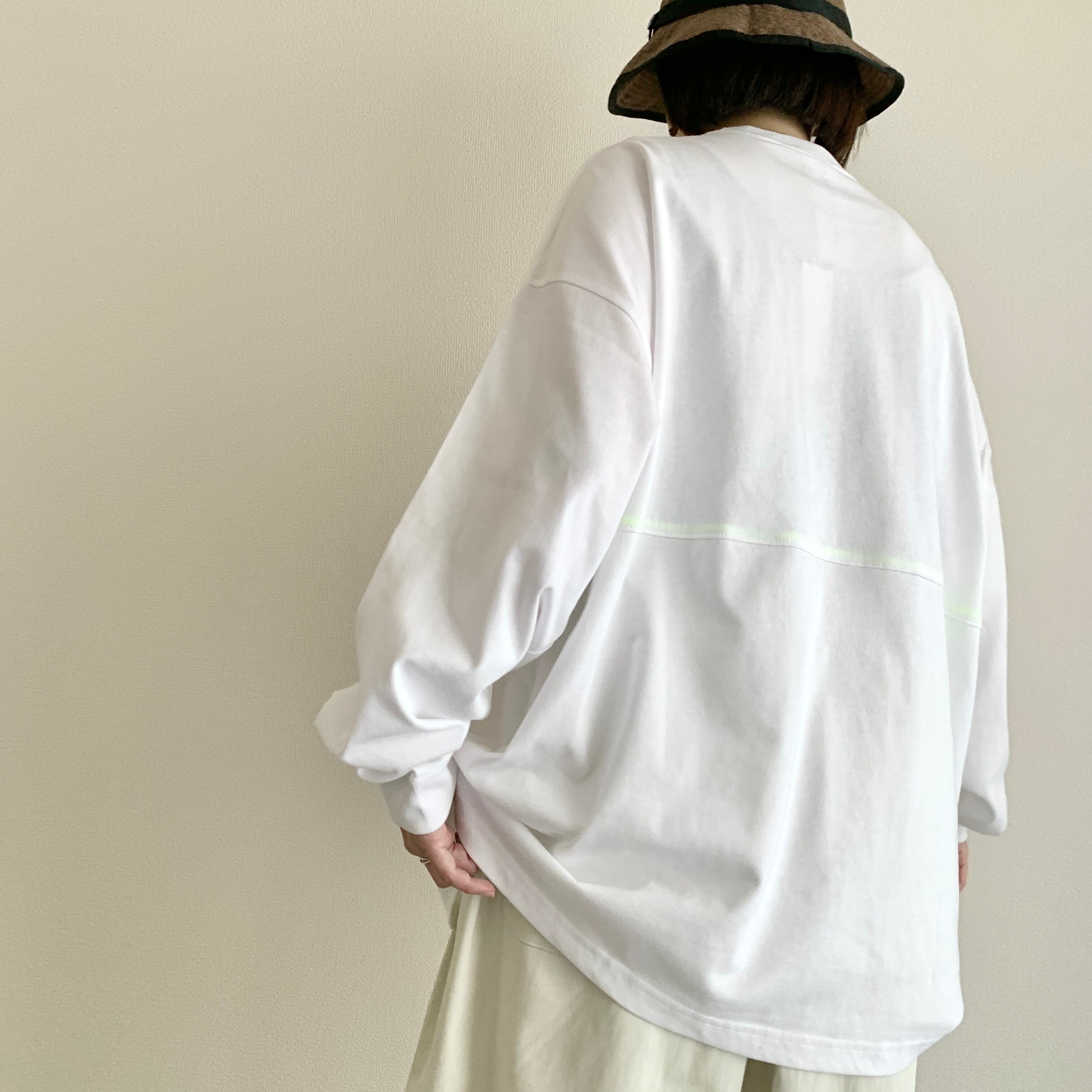 nancoinancoi ○long sleeve tee / white | portsidelaboratory STORE nancoinancoi ○long sleeve tee / white | portsidelaboratory STORE
