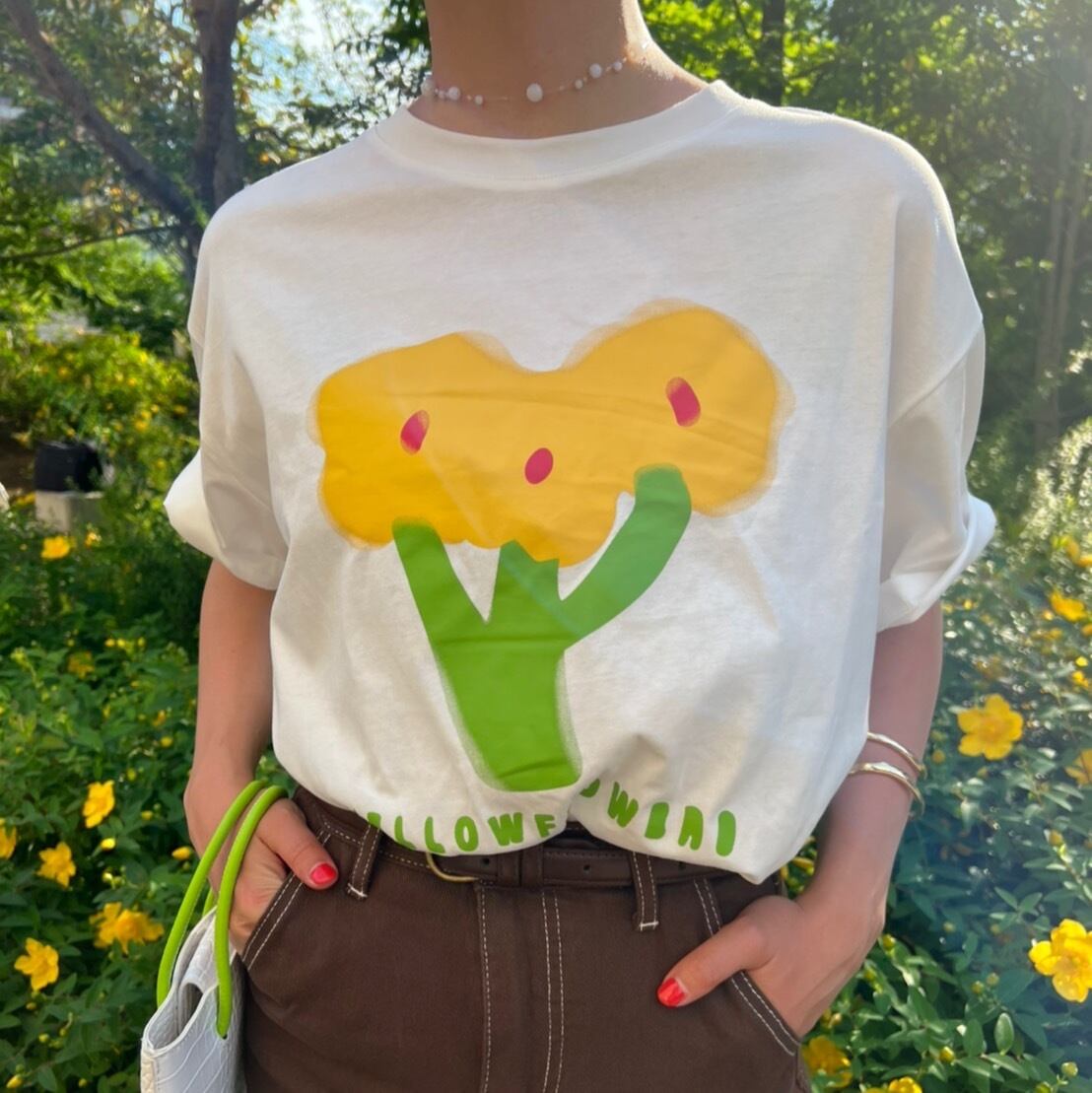 flower print Tee_LN01192