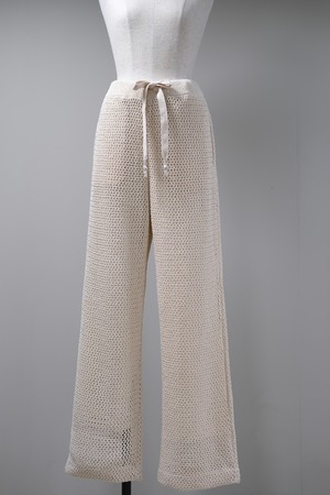 【kota gushiken】Knit Trousers Inspired by Taiga Shirt - ivory