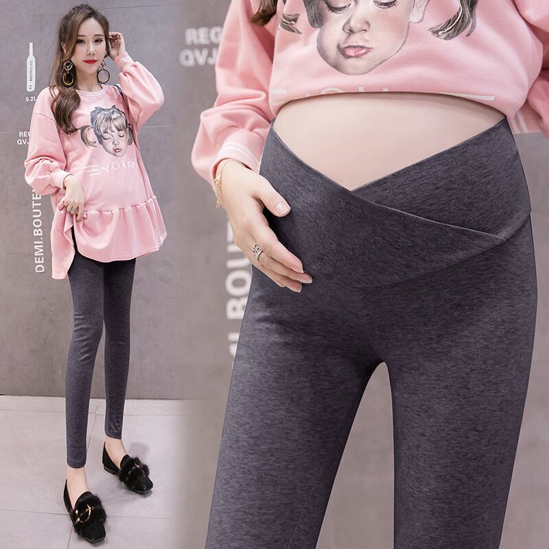 【新作】【送料無料】 マタニティウェア2020春秋新作低層レギンス妊婦、オールマッチクロスオーバーレギンス妊婦-アリババ スプリング 春物 オータム 秋物 expec227687029612