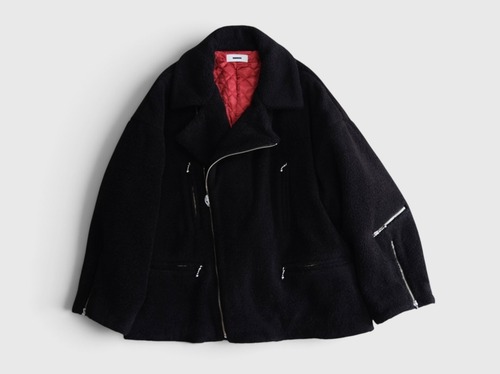 REVERBERATE” BOA RIDERS COAT”