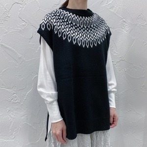 （g）ノルディックビッグニットベスト