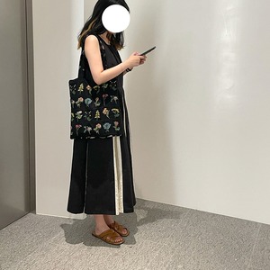 PourToiレトロ花と植物園ショルダーバッグ