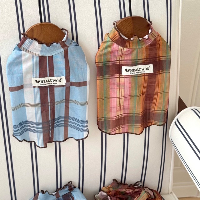vintage check cutsew
