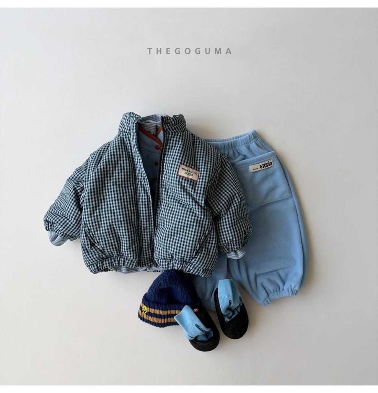 ザゴグマ / THE GOGUMA / チェックパディングジャンパー / 韓国子供服 / ジュニア / 26winter〖取寄〗*JS~JL*