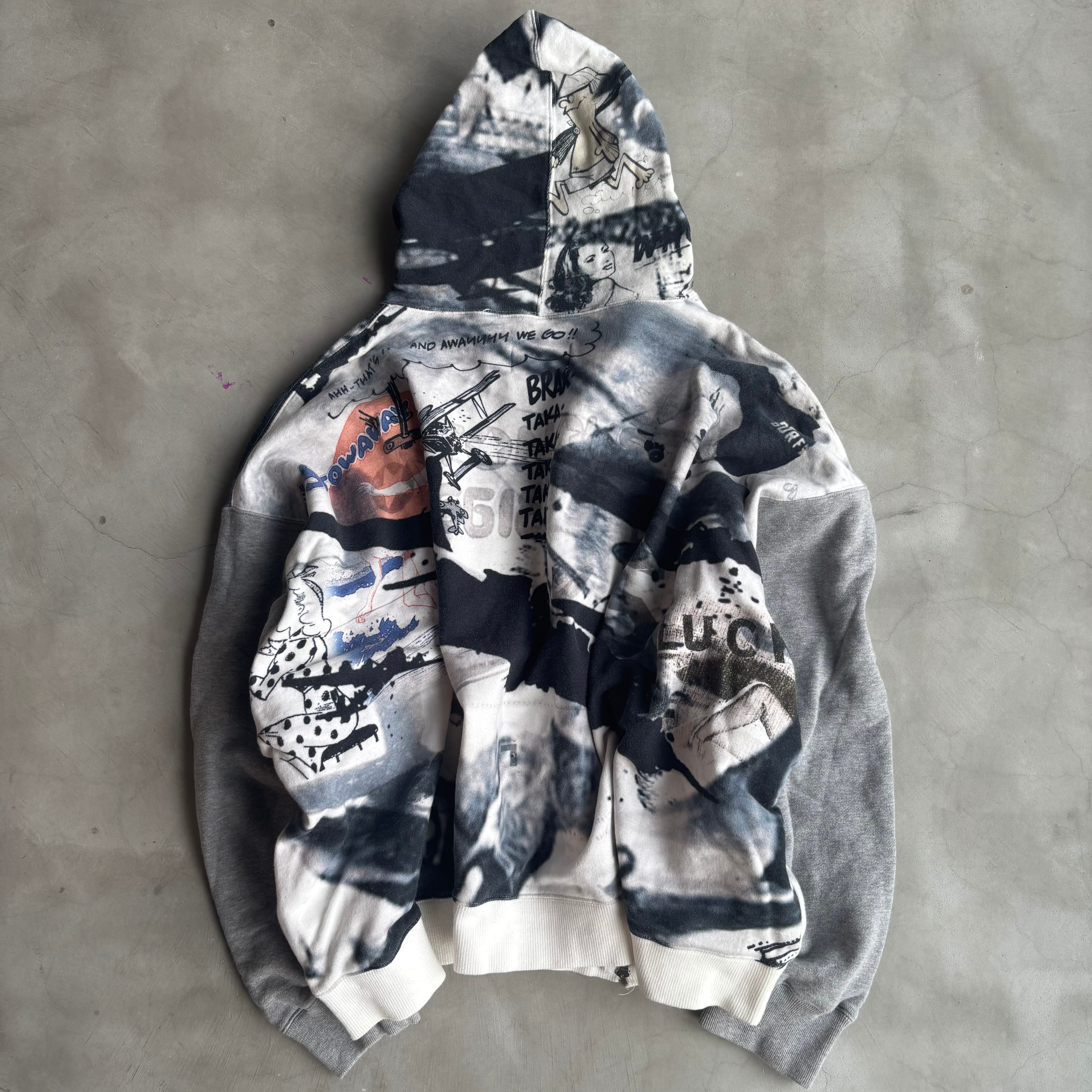 NOZOMI ISHIGURO, CRASH Zip Up Hoodie | WEB