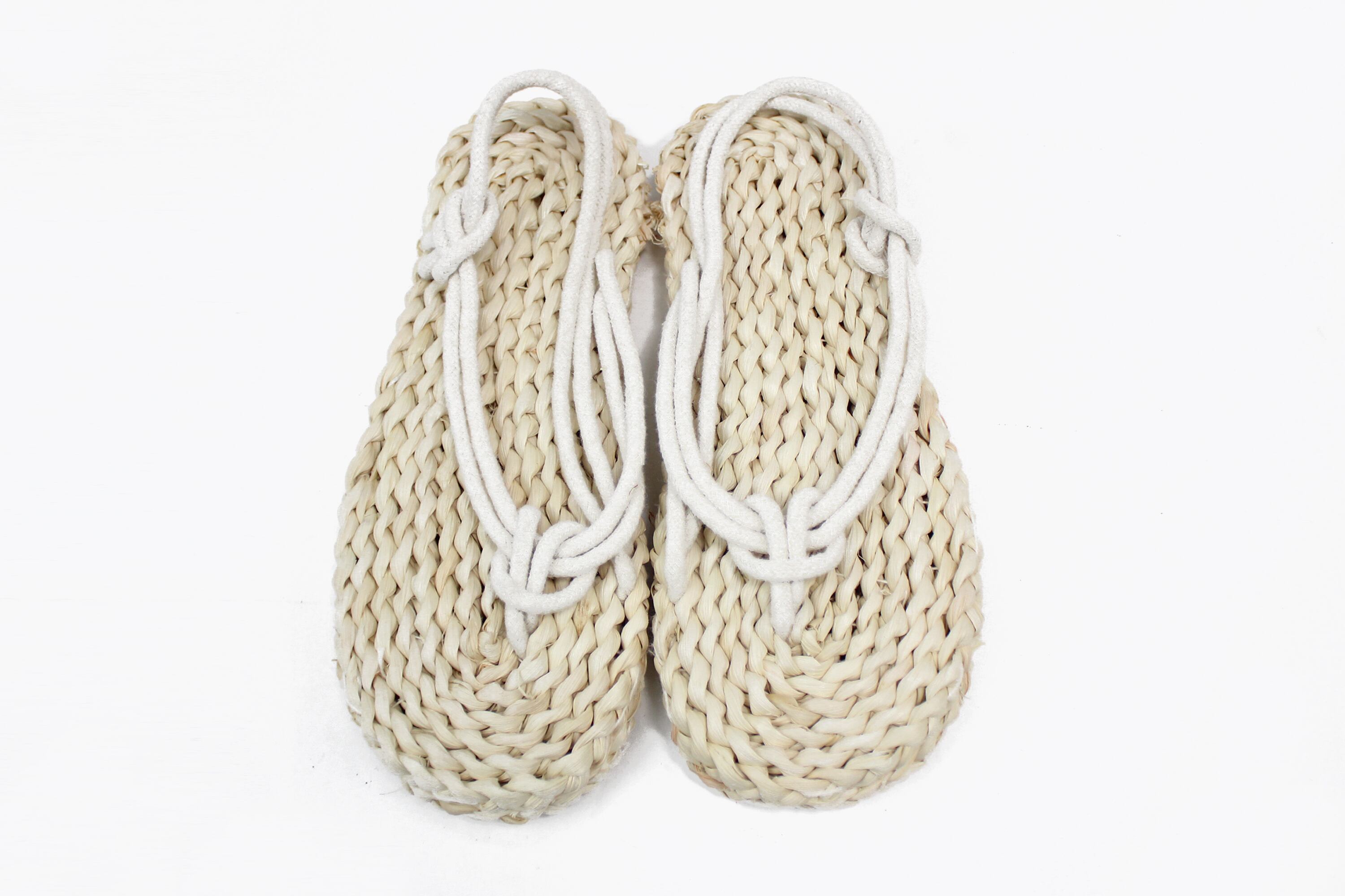 撮影用アイテム コスプレアイテム サンダル わらじ 草鞋 草履 2層 靴