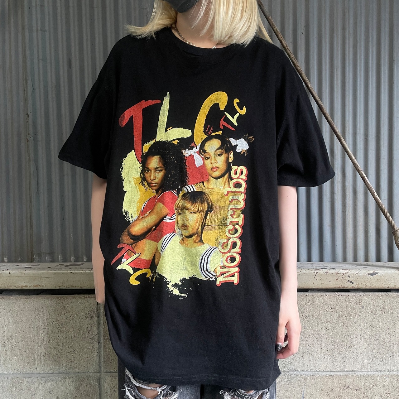 ビッグサイズ TLC ティーエルシー NoScrubs バンドTシャツ メンズ2XL 