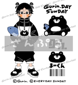 【受付終了しました】Gurin.×EVERYDAY SUNDAY まーくん＆モンモTee【Gurin.DAY SUNDAY】