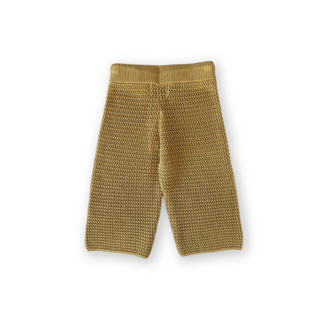 《即納》GROWN/ Organic Open Knit Pants-Mustard