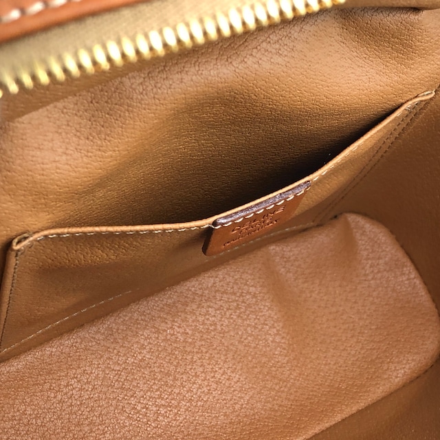 CELINE セリーヌ マカダム ショルダーバッグ ブラウン サークルロゴチャーム PVC バニティバッグ 2WAY vintage ヴィンテージ オールド 6zcbz5