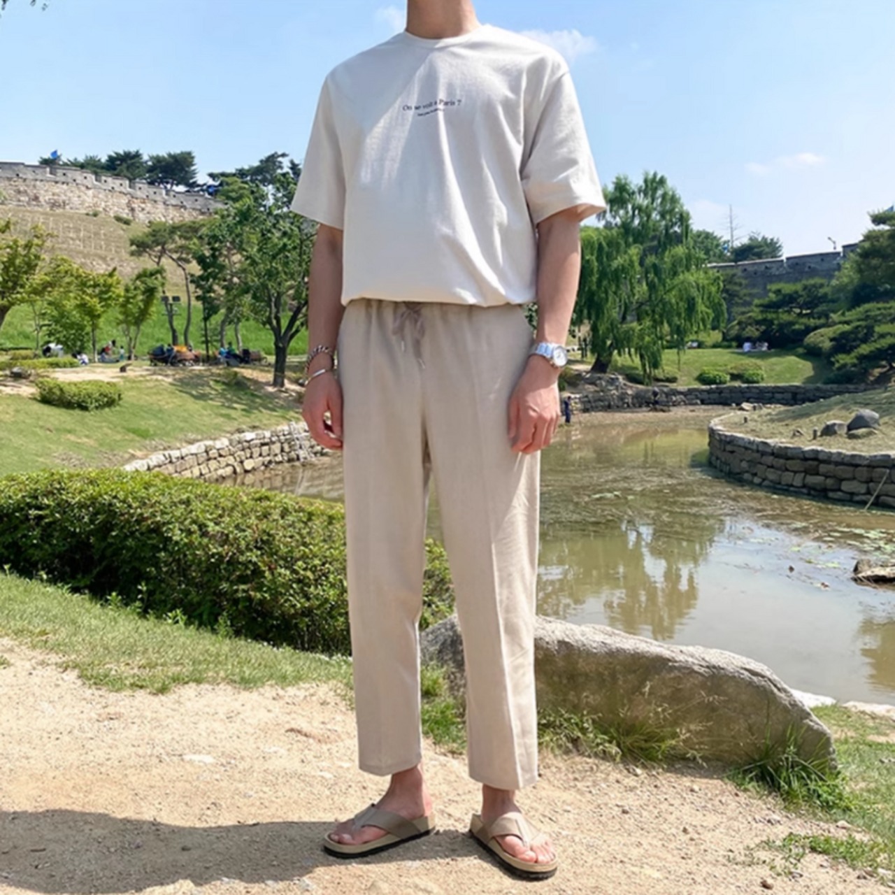 9分丈コンフォートサマーパンツ　0659