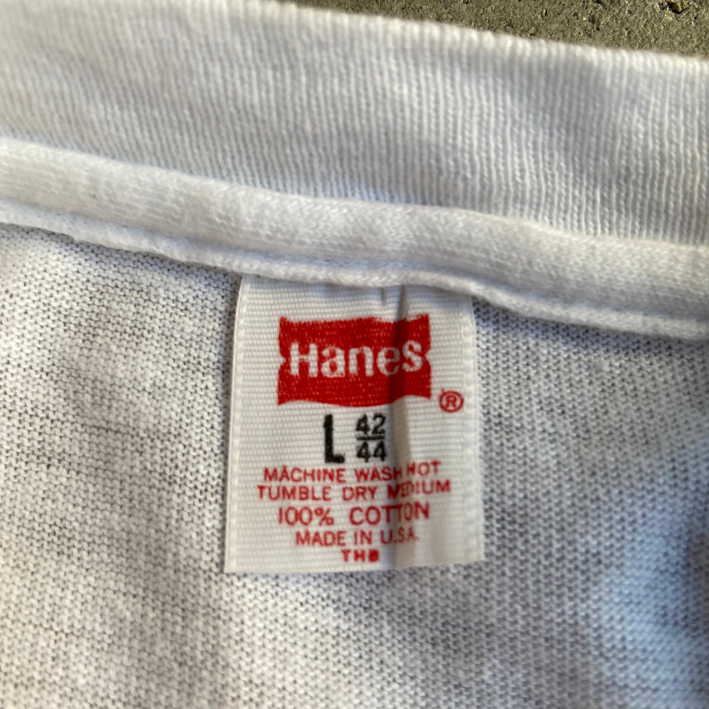 70年代 USA製 Hanes ヘインズ シングルステッチ 無地 Tシャツ メンズL 古着 ホワイト 白 70s ヴィンテージ  ビンテージ【Tシャツ】【SS2207】 | cave 古着屋【公式】古着通販サイト powered by BASE