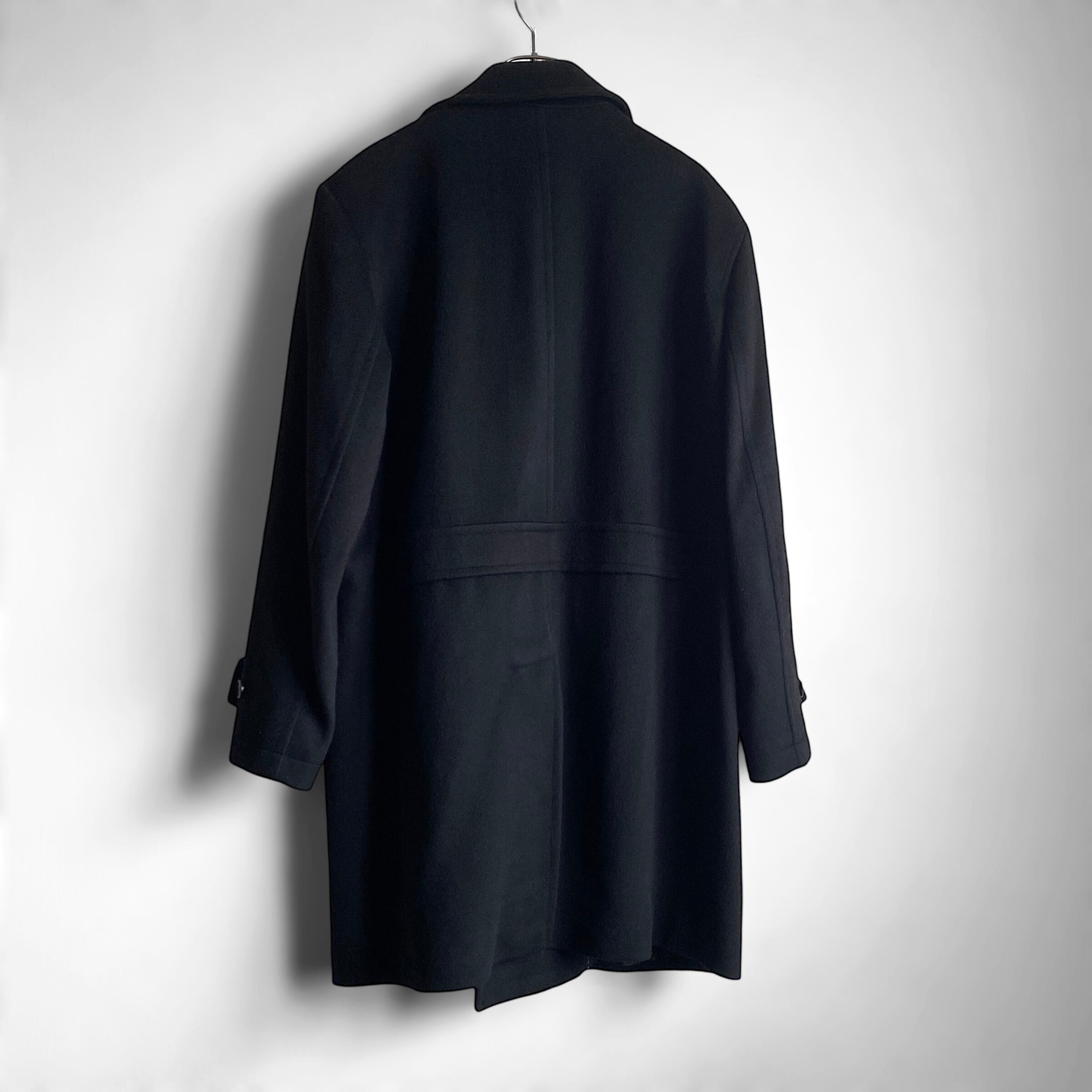 00s SAKS FIFTH AVENUE wool melton long pea coat | CLOSE CLOTHES