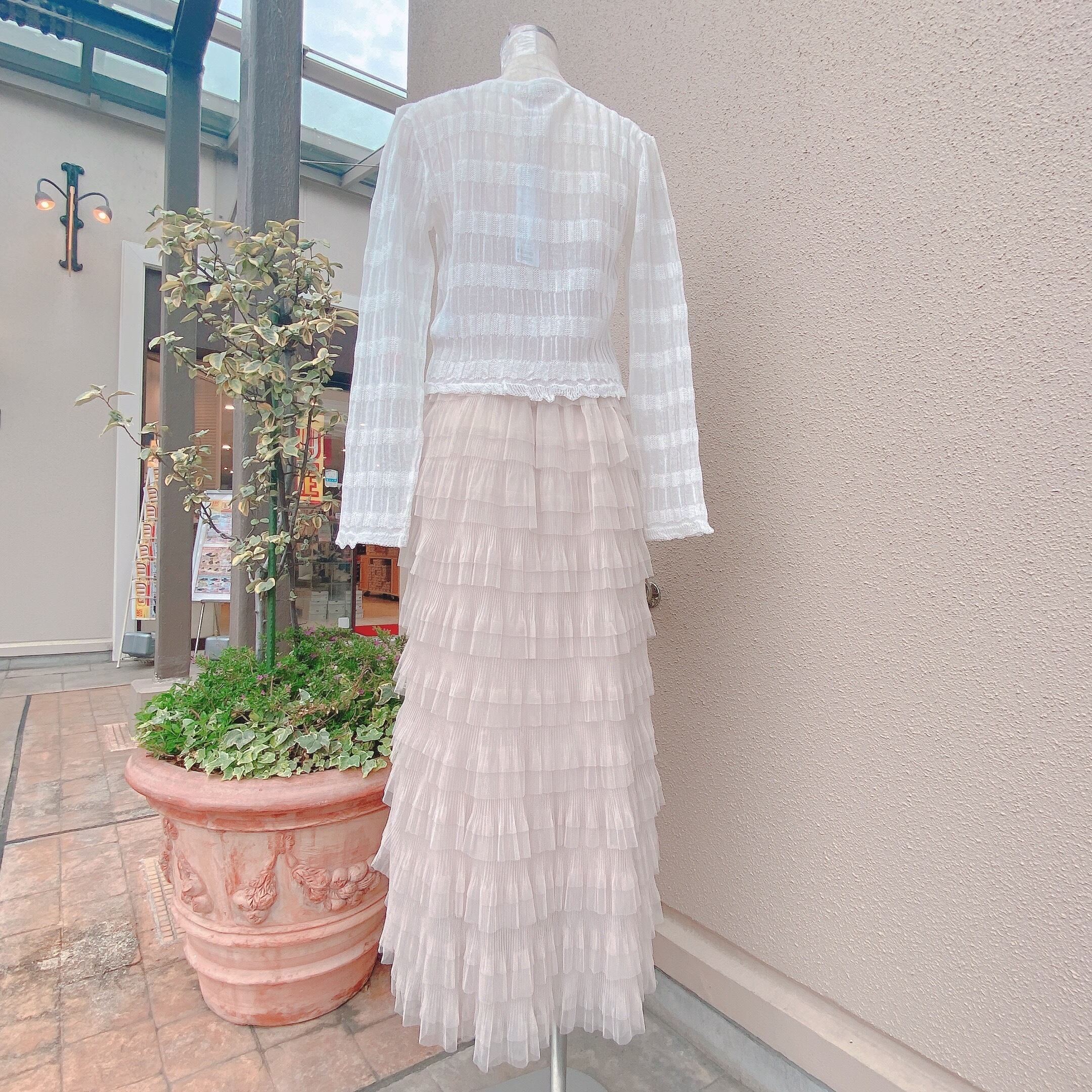 toff_minoh 箕面トフ COCODEAL チュールプリーツティアードワンピース  