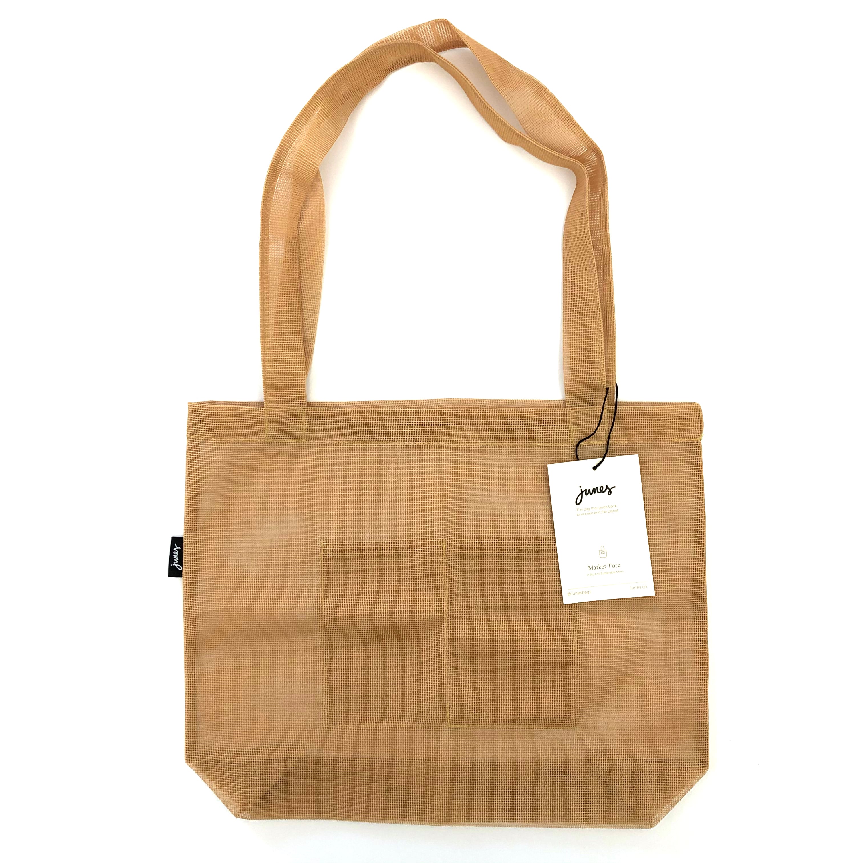 JUNES Bio-Knit Market Tote:Gold