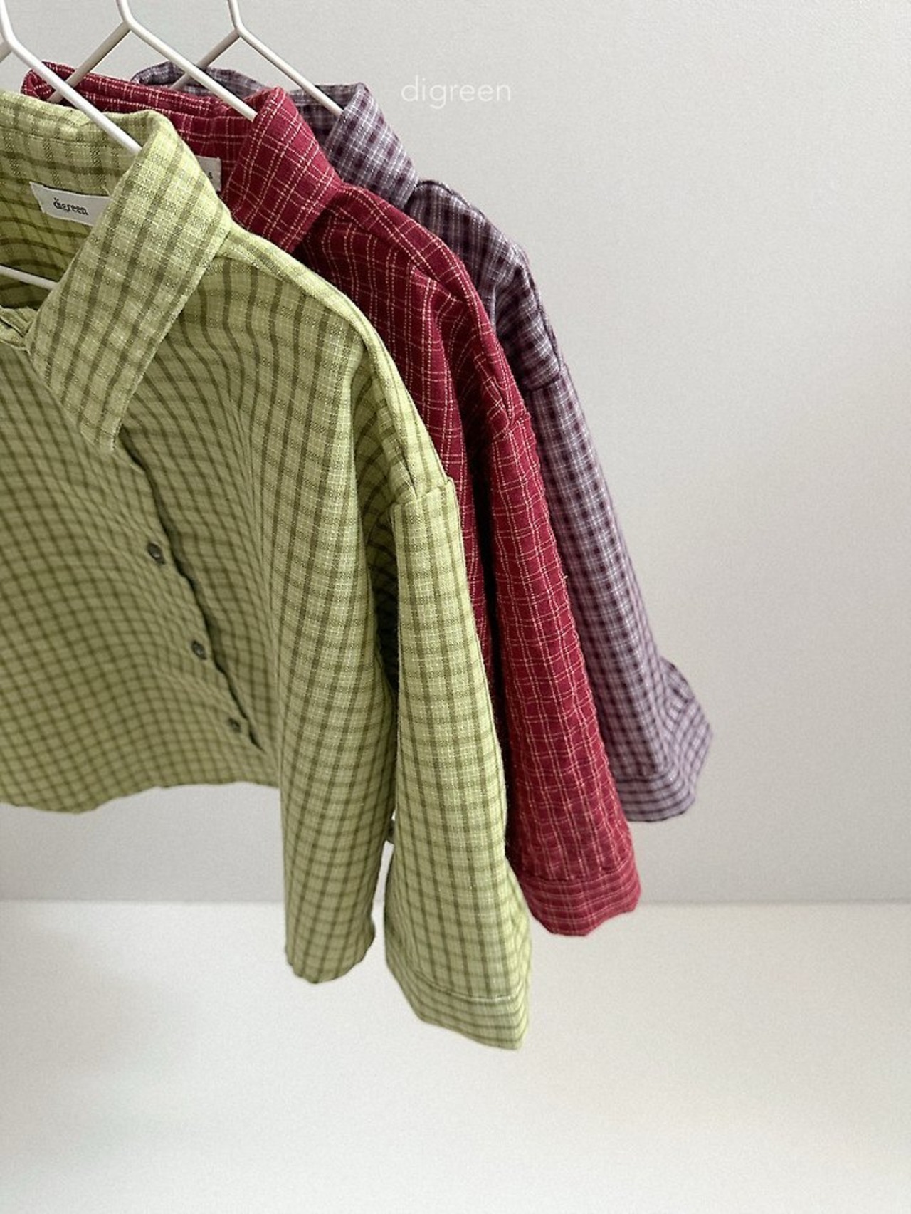 韓国子供服 / Digreen / 26Autumn / picnic check shirt / 長袖Tシャツ *S~ＸXL*