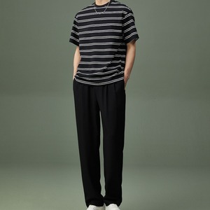 細ボーダーシンプルTシャツ　MT0110029