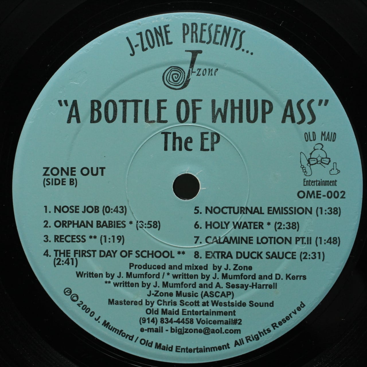 J-Zone / A Bottle Of Whup Ass - The EP [OME-002] - 画像4