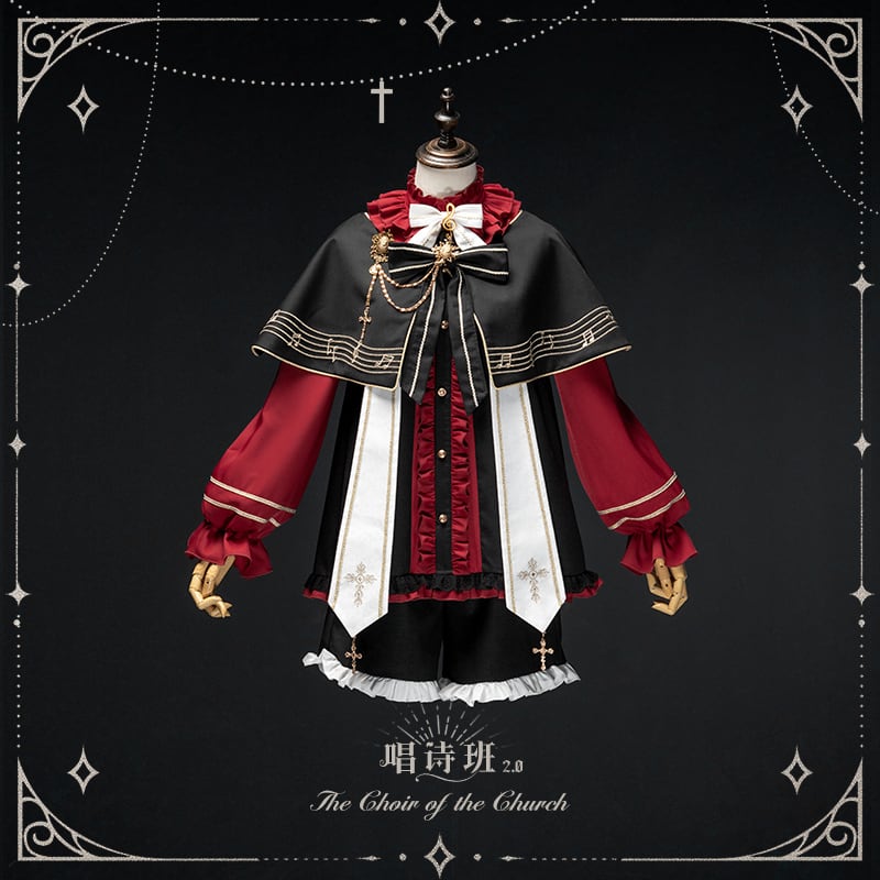 ゴスロリ通販 With U セットアップ レッド 王子系 合奏団 皇子系