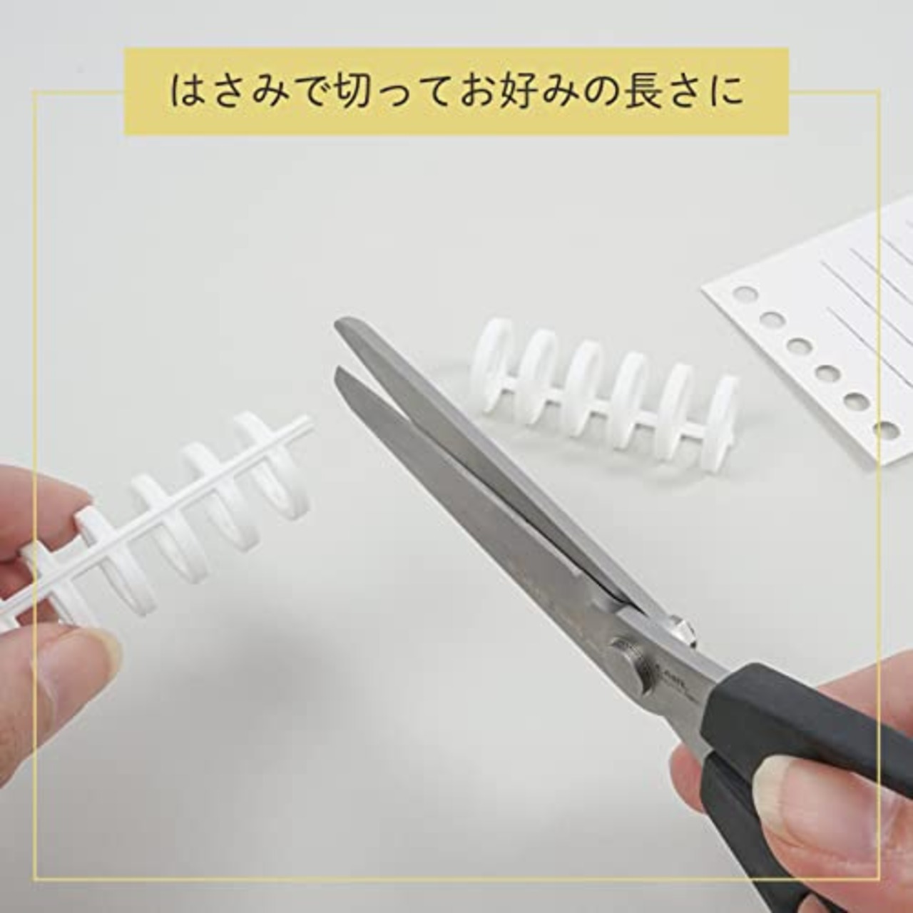 カール事務器(CARL) ルーズリング 綴じ枚数100枚 リング径14mm 6本入 ブラック 日本製 LR-14-K