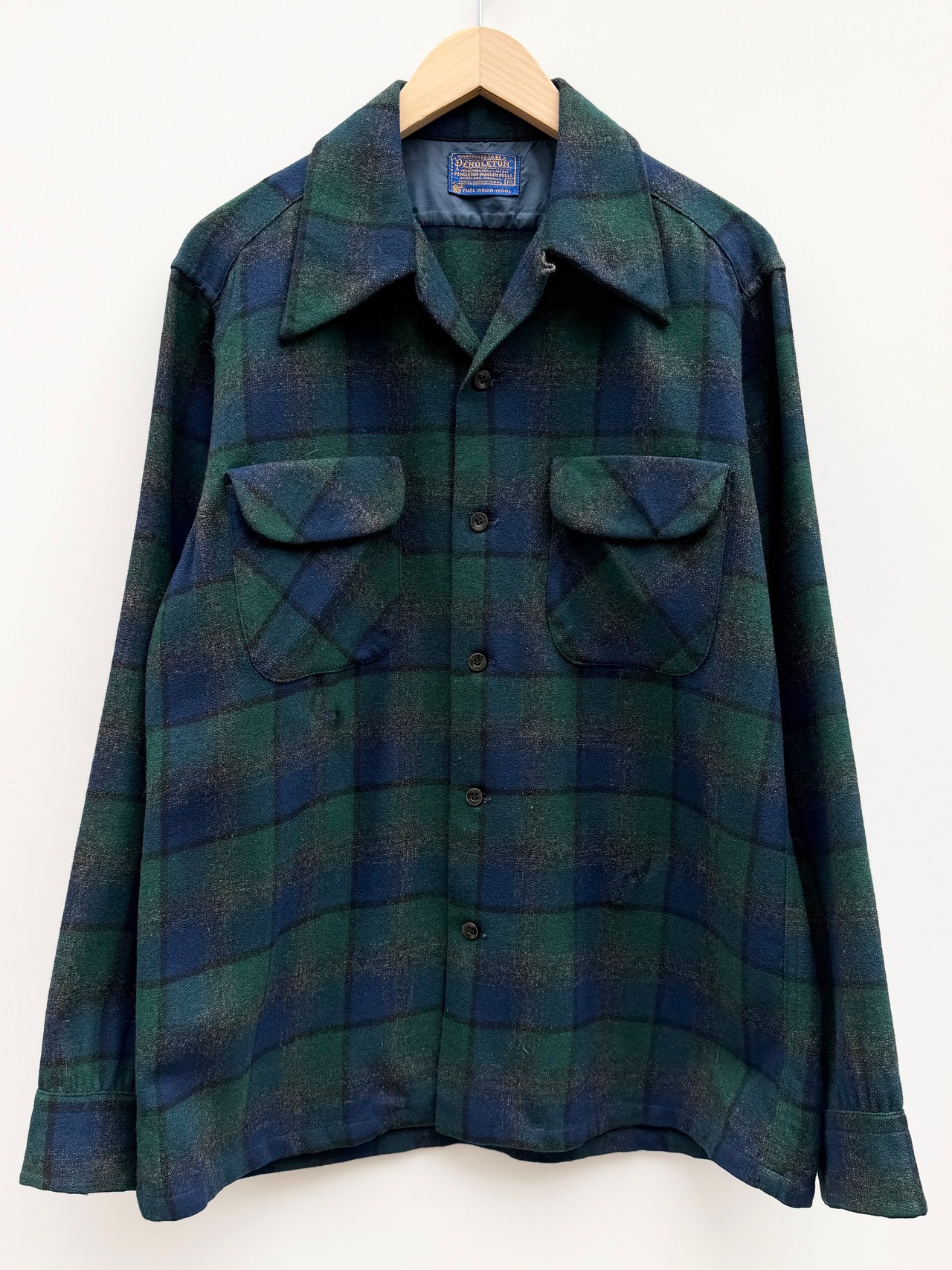 60〜70s PENDLETON WOOL SHIRT Size M