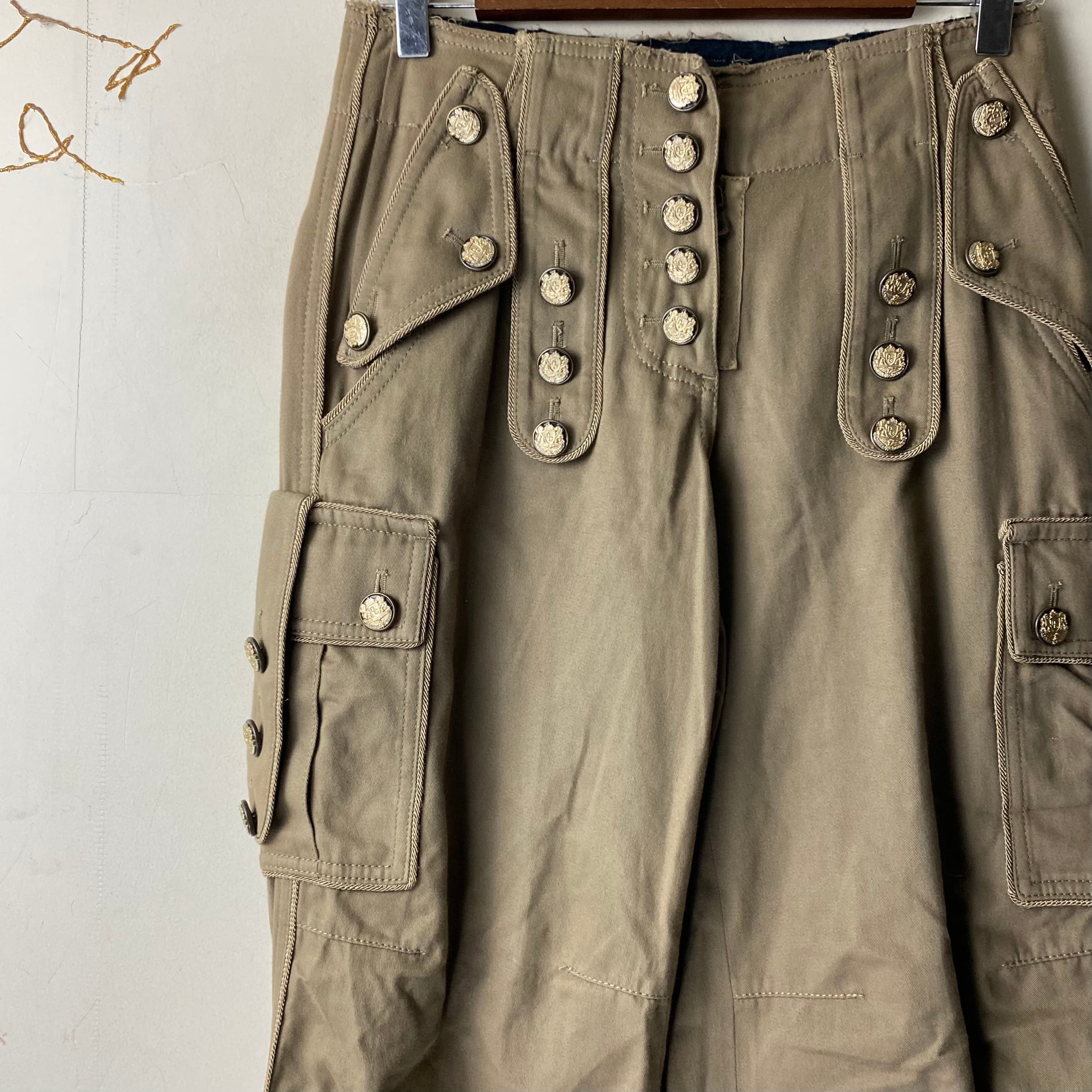 DOLCE&GABBANA button design cargo pants | NOIR ONLINE