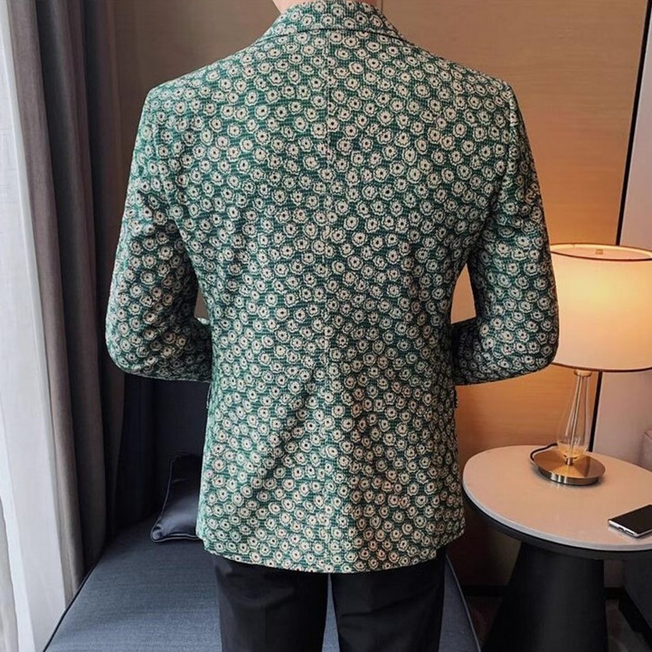 corduroy floral suit jacket 00203